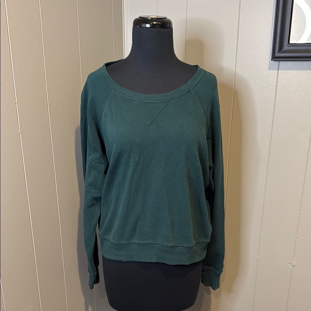 B4 Madewell Women’s Large Green Crew Neck Sweater
